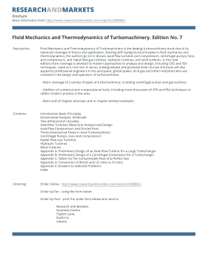 Fluid Mechanics and Thermodynamics of Turbomachinery