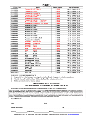 NZXT Mail-In Rebate Form