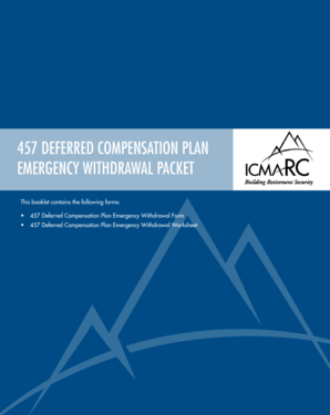 457 Emergency Withdrawal Packet