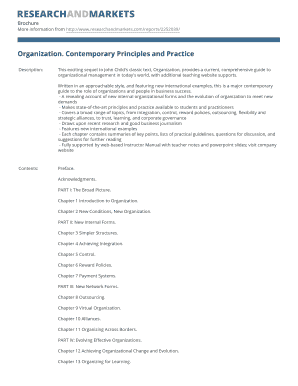 Organization Contemporary Principles and Practice