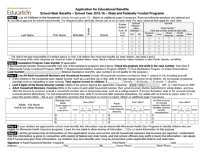 Application for Educational Benefits