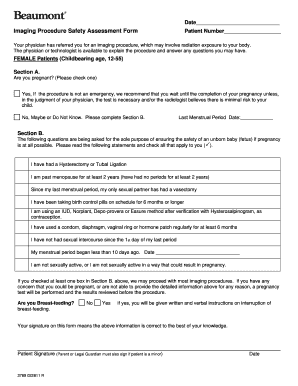 Beaumont imaging forms to print for mri