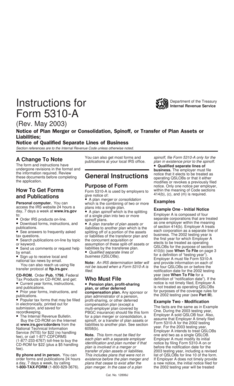 IRS Form 5310-A Instructions