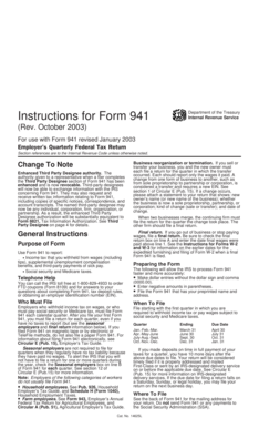 Form 941 Instructions