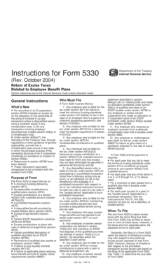 IRS Form 5330 Instructions