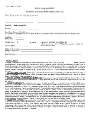 House Lease Agreement