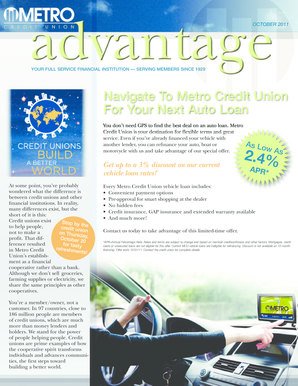 Metro Credit Union Auto Loan and Skip-A-Pay Form