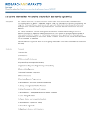 Recursive Methods In Economic Dynamics Pdf Fill Online Printable Recursive Methods In Economic Dynamics Pdf Fill Online Printable