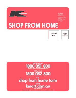 Fillable letters kmart - Shop from home form - Kmart