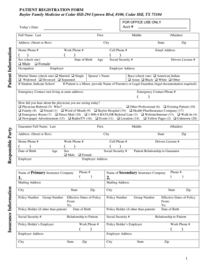 Patient Registration Form