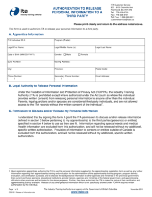 Authorization to Release Personal Information