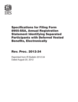 Form 8955-SSA Annual Registration Statement