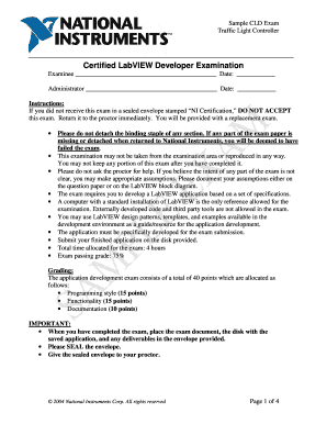 Certified LabVIEW Developer Exam