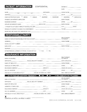 Patient Information Form