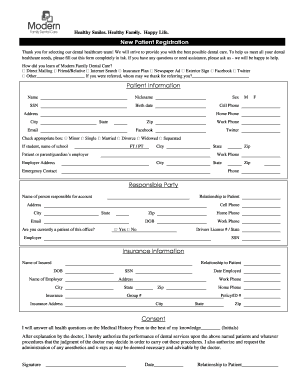 Download Our New Patient Forms - Modern Family Dental Care