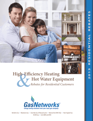 2013 High-Efficiency Heating Equipment Rebate Application