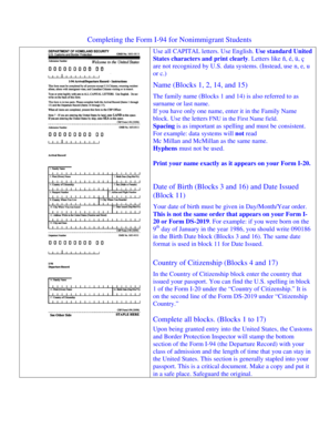 Form I-94 for Nonimmigrant Students