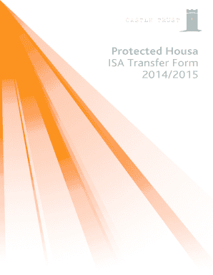 Protected Housa ISA Transfer Form