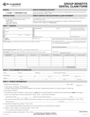 Dental Claim Form
