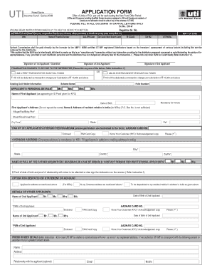 UTI Fixed Term Income Fund Application Form