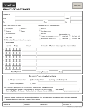 Accounts Payable Voucher