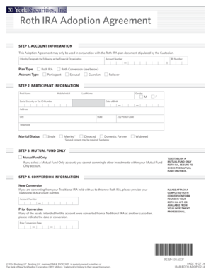 Roth IRA Adoption Agreement
