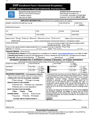 SHIP Enrollment Form