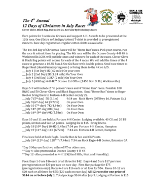 Formal invitation letter for christmas party - The Twelve Days of Christmas Races 2014 Draft 3-02-2014docx