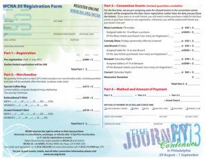 WCNA 35 Registration Form