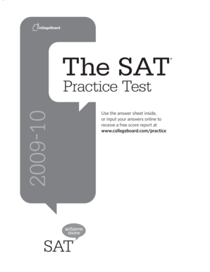 SAT Practice Test Form
