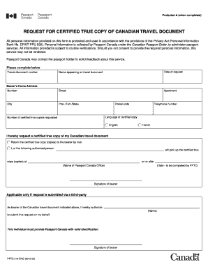 new travel document form