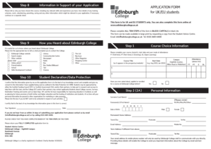 Edinburgh College Application Form