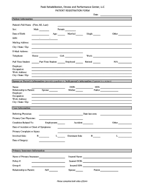 Patient Registration Form
