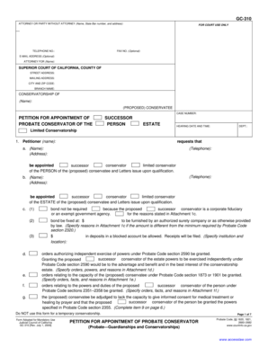California Conservatorship Petition