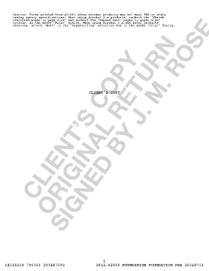 IRS Form 990 Tax Return