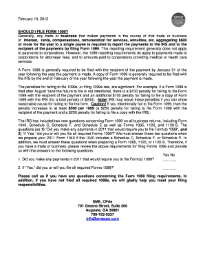 Form 1099 Filing Guide