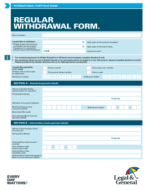 International Portfolio Bond Withdrawal Form