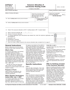 Schedule A Form 8610
