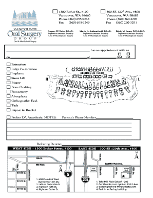 Dental Procedure Appointment Form