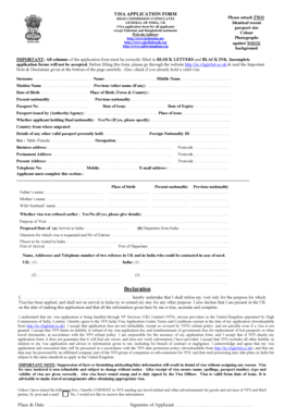 India Visa Application Form
