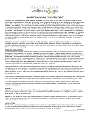 Consent for Dermal Filler Treatment