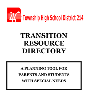 Transition Resource Directory - High School District 214 - d214