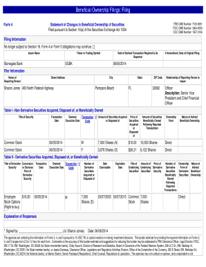 Form 4 Statement of Changes in Beneficial Ownership