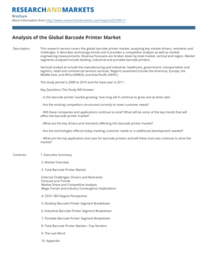 Global Barcode Printer Market Analysis Report