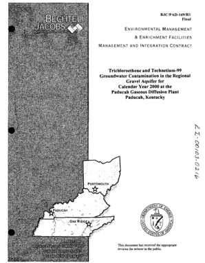 Trichloroethene and Technetium99 Groundwater Contamination