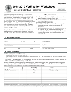 Federal Student Aid Application Form