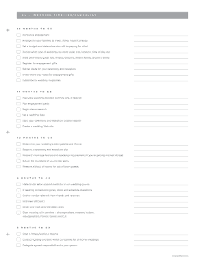 printable wedding day timeline template pdf
