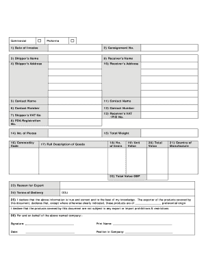Commercial Proforma Invoice