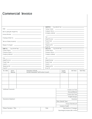 Commercial Invoice