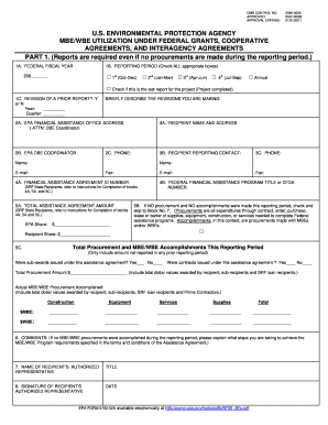 EPA MBE/WBE Utilization Report